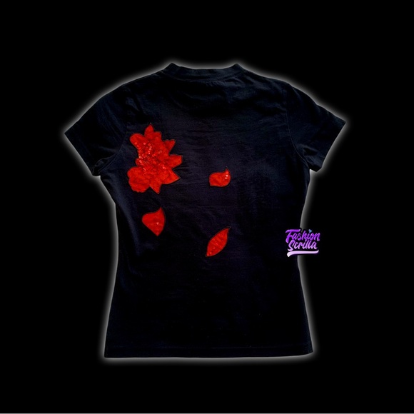 Vintage Christian Dior Black and Red J’adore Dior Shirt - Picture 2 of 14